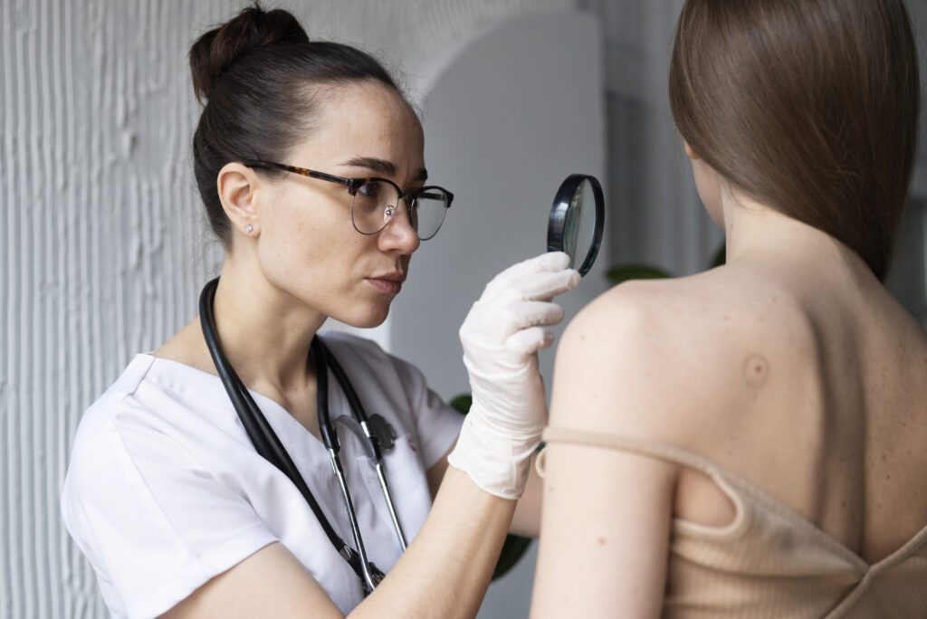 Mole Removal Operating By Professional Surgeon