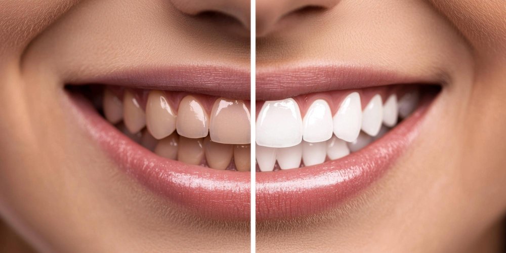 Teeth Whitening before after photo