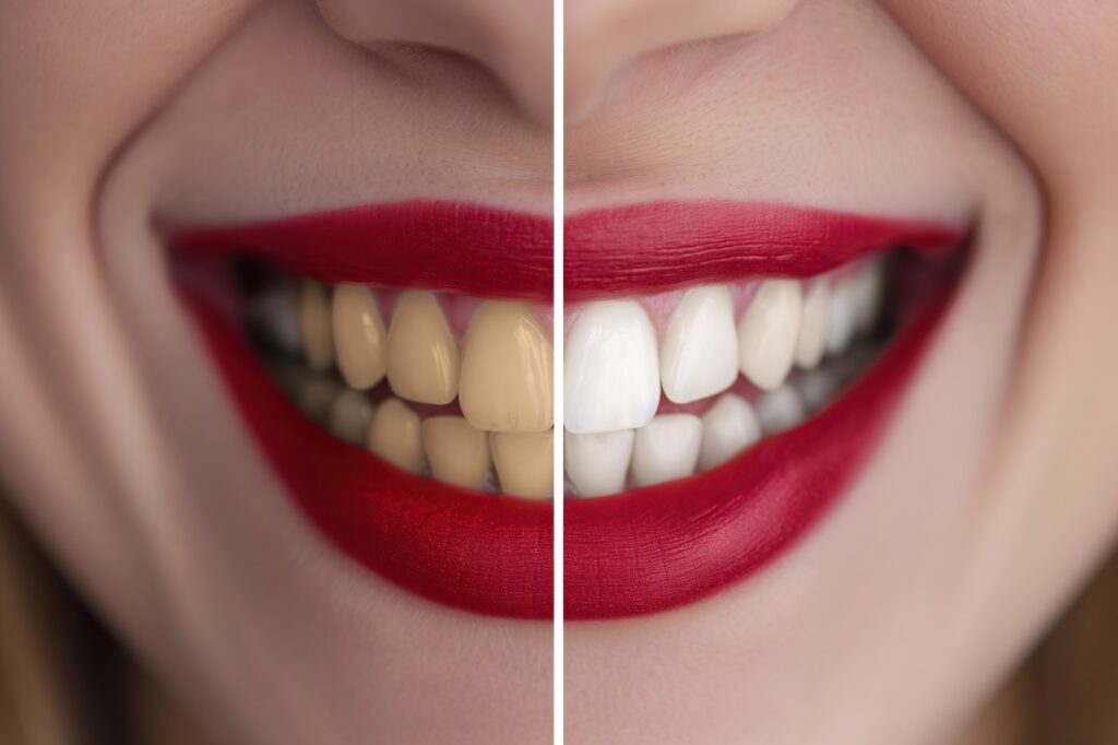 Teetn Whitening before and after photo