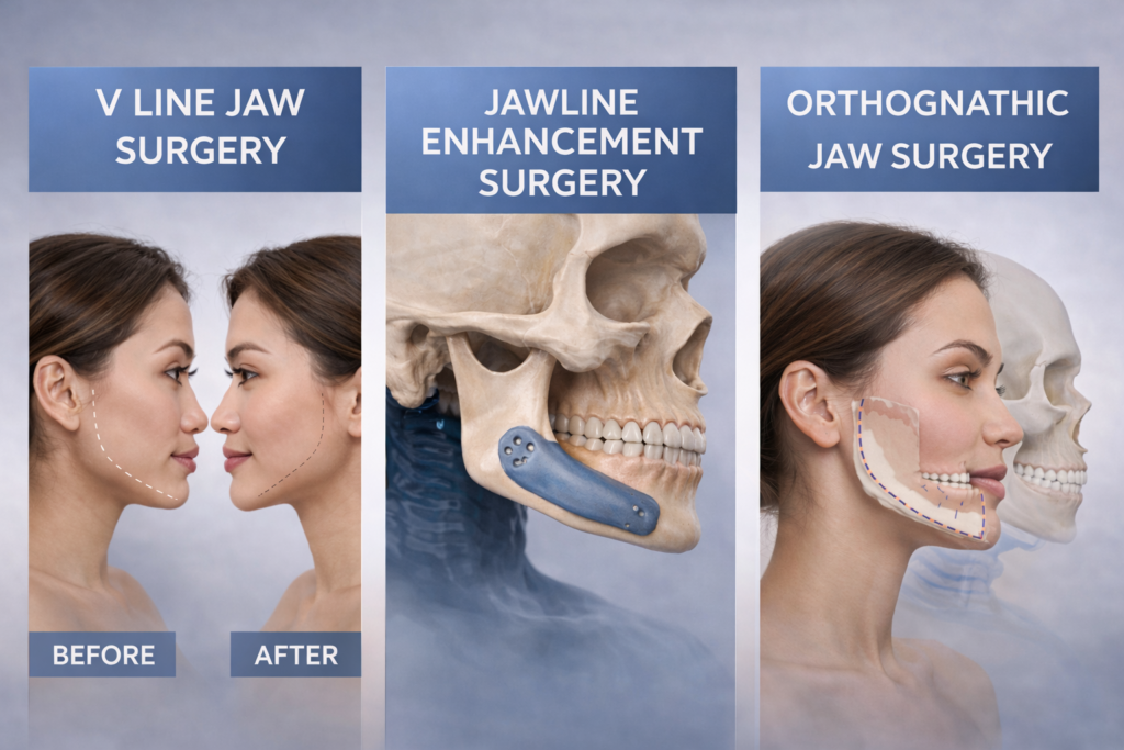 Jawline Surgery: Procedure, Benefits, Cost and Recovery Guide 1 Types of jawline surgery