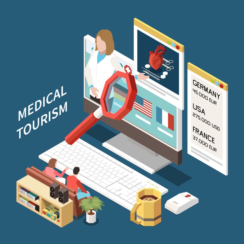 medical tourism travel planning consultation patient and doctor discussion