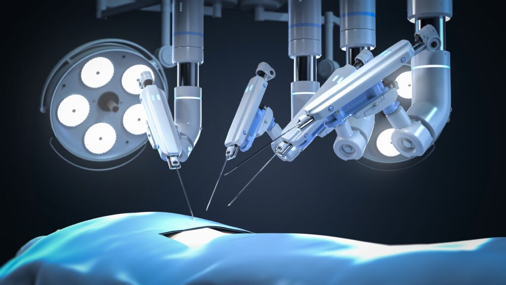 how robotic gynecology surgery works surgeon controlling robotic system