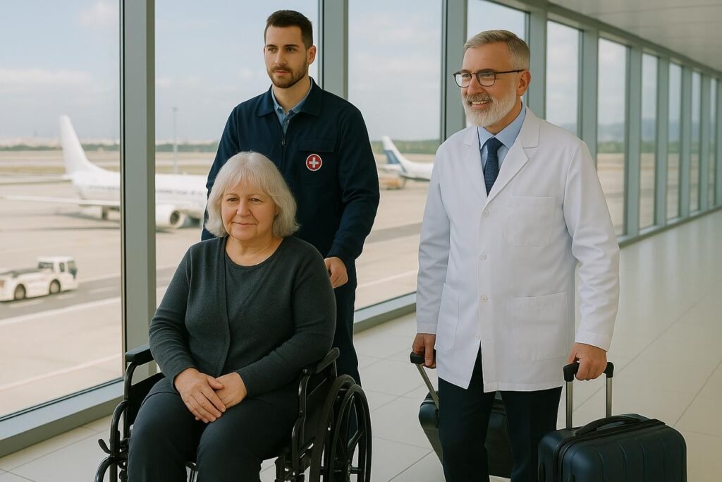 Traveling safely after post-operative care abroad following medical treatment