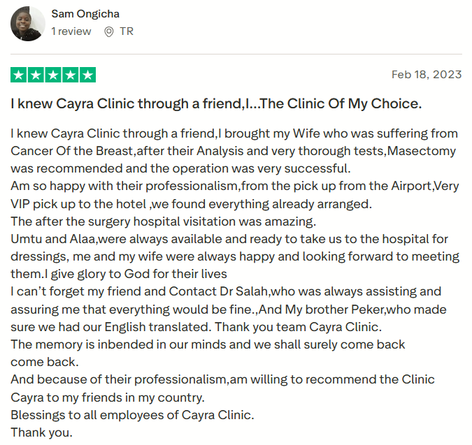 Breast Surgery TrustPilot Reviews