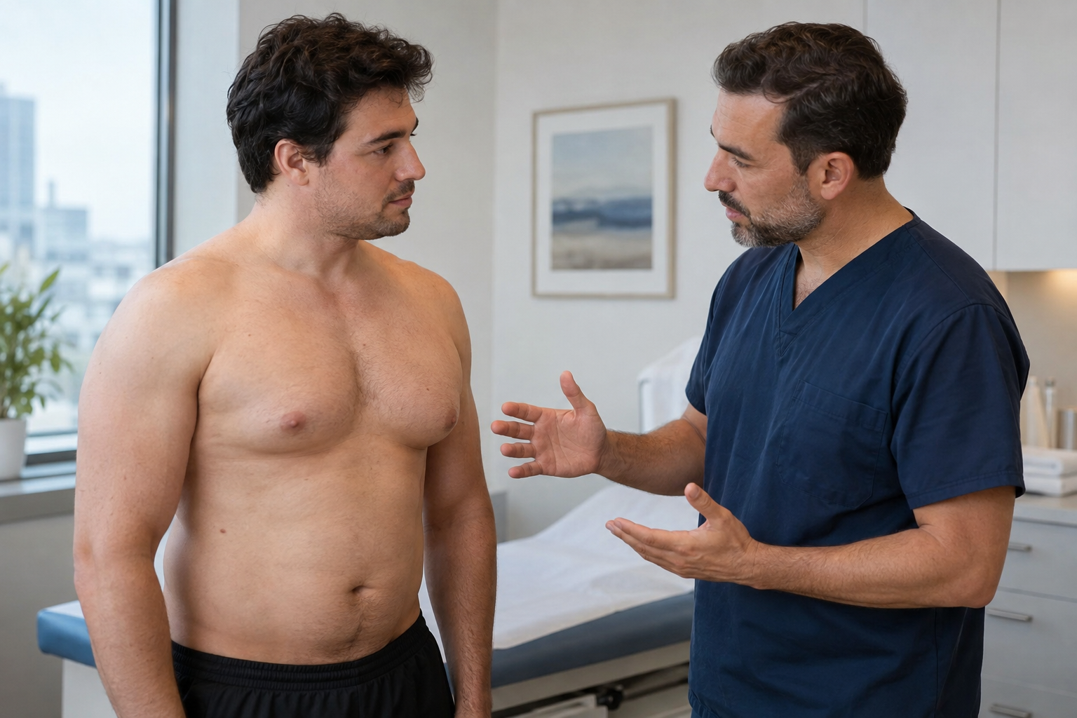 gynecomastia liposuction vs gland excision