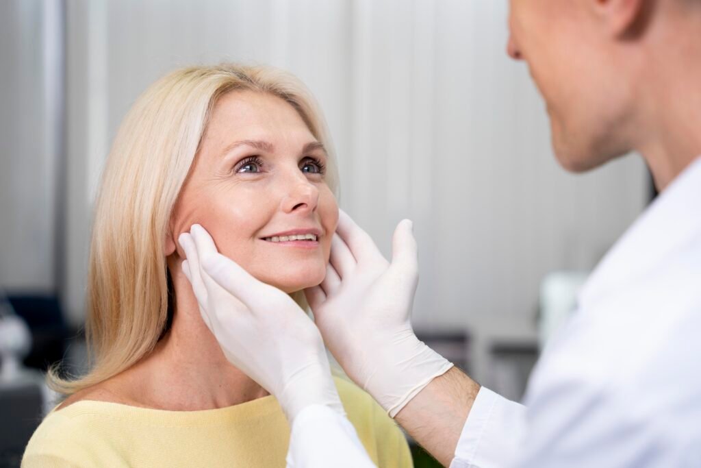 Monitoring the smooth recovery timeline and post-operative healing after mini facelift surgery